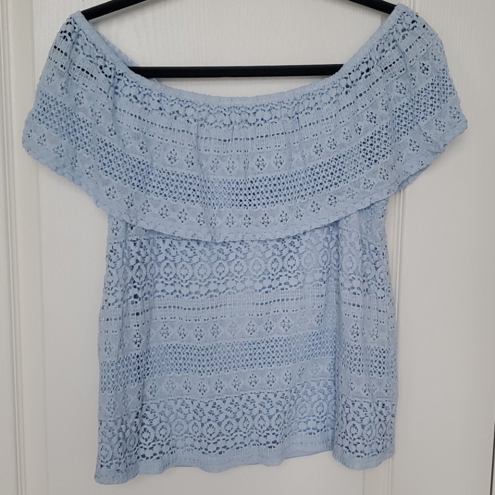 Off-The-Shoulder Lace Top